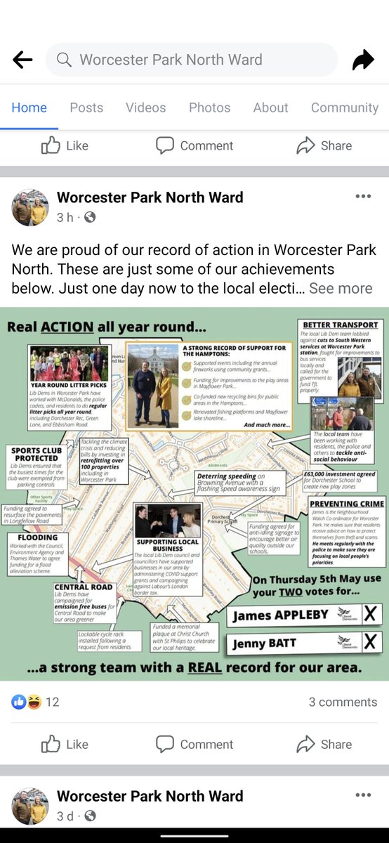 SayNoToLTN's tweet photo. @SuttonLibDems  Surely you wouldn't stoop so low as to hide any negative comments on your Facebook page(s)? 

Your post has at least three comments yet none are strangely visible, care to unhide them? Don't you like listening to your local electorate? https://t.co/TDV1maHZZ5