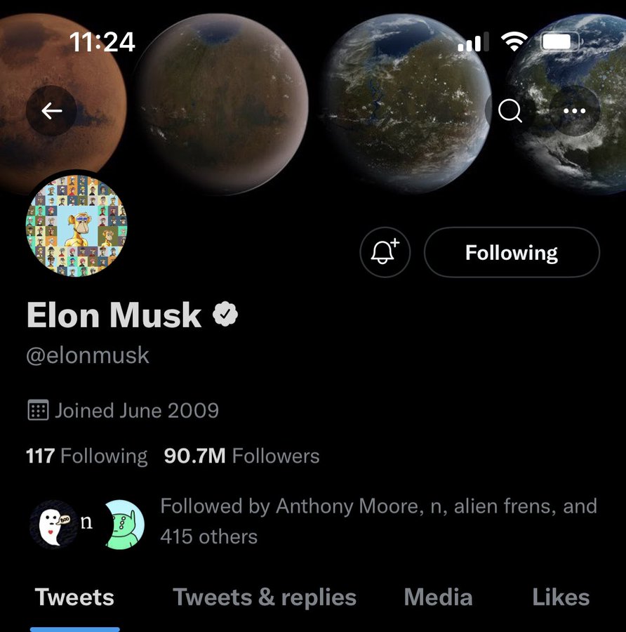 Elon Musk changed his Twitter profile picture to Bored Ape NFT | Fortune