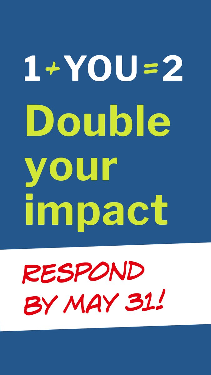 During our Matching Challenge, you are doubling your impact!
Good news for our neighbors in need, who will be blessed by your generosity that goes 2X as far providing meals, shelter, clothing and biblical counseling.
GIVE TODAY, DOUBLE your impact!
ow.ly/nqr350IWXO3
