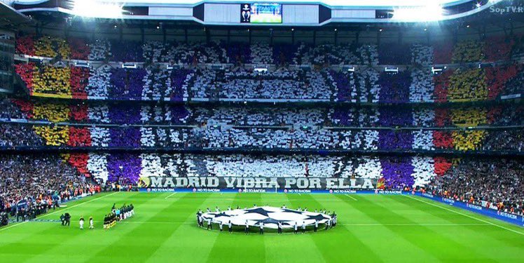 theMadridZone's tweet photo. 🚨| Benzema will be the star of a mosaic that will welcome the players before Real Madrid-City in #UCL 

The motto will be “Another magical night for the Kings of Europe” @DeportesCuatro https://t.co/92MxGID8OK