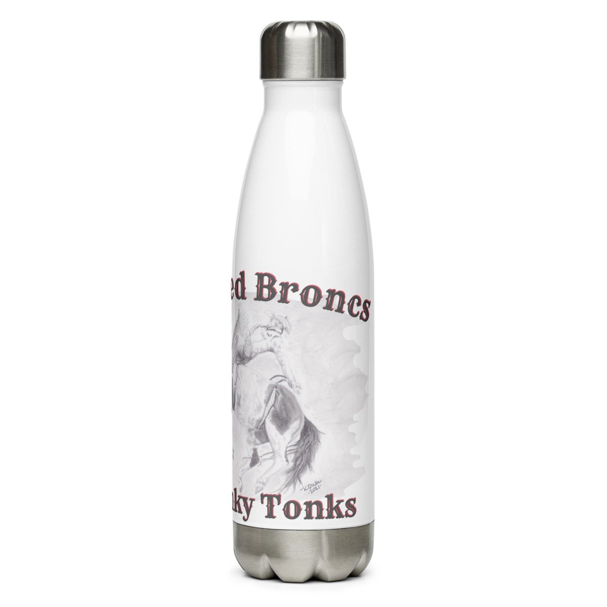 DukeKaysa's tweet photo. Excited to share the latest addition to my #etsy shop: Painted Broncs &amp; Honky Tonks Stainless Steel Water Bottle #white #gift #birthday #western #horse #bronc #cowboy #rodeo #honkytonk https://t.co/Ke6oUUvvj6 https://t.co/KTzgLoxpDW