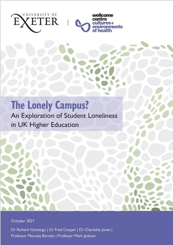 Exe_Loneliness's tweet photo. We're pleased to share our report, The Lonely Campus? An Exploration of Student Loneliness in UK Higher Education, supported by @UniofExeter &amp; @wcceh. We share key findings from our research and give 12 recommendations for mitigating student loneliness.
https://t.co/dVyK3Mru9M https://t.co/0akGdB2FBV
