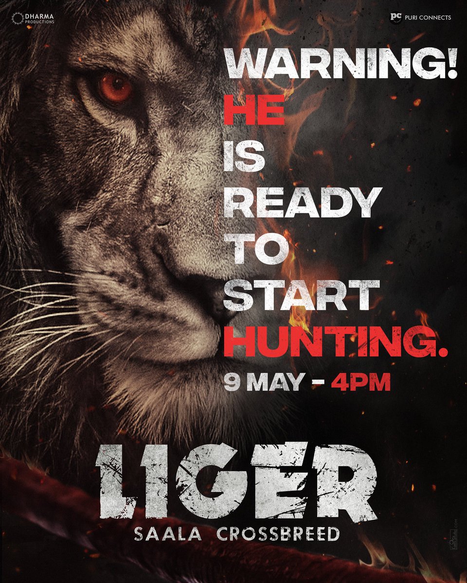 TheDeverakonda's tweet photo. We have been waiting patiently for our turn in front of INDIA!

I am Hungrrrrry - India is Hungry
Now, Time has come to Unleash him.

#Liger
May 9th - 4 PM https://t.co/9Sqaa7Ezir
