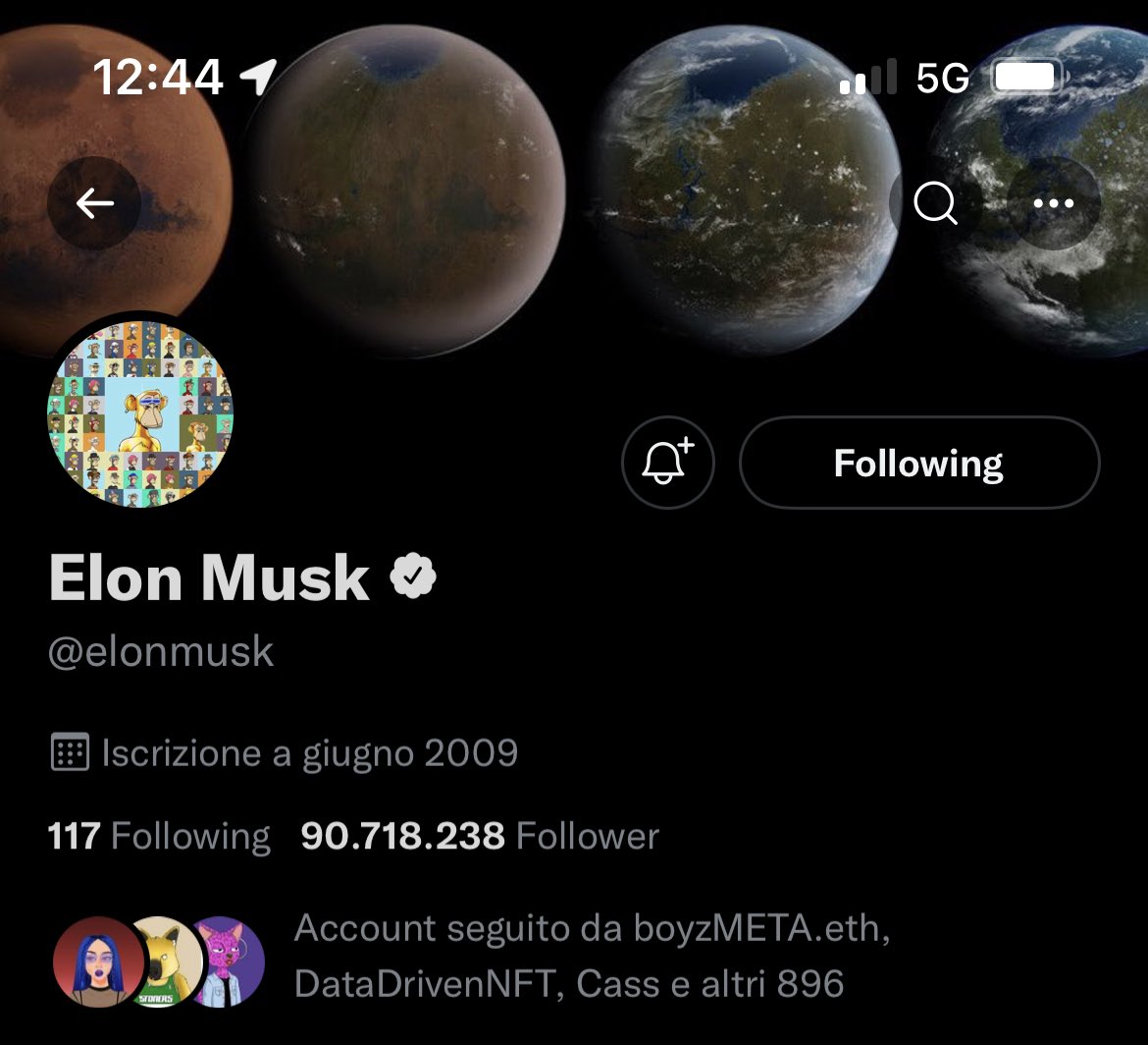 Probably nothing $Ape <a href="/BoredApeYC/">Bored Ape Yacht Club 🍌</a> 
<a href="/elonmusk/">Elon Musk</a>