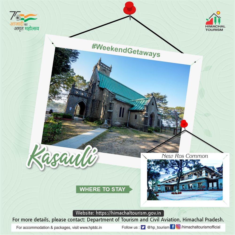 Kasauli is a small captivating hill station in the #Solan district, famous  for its colonial-era charm and natural beauty. #himachaltourismofficial  #RosCommon #luxuryhotel #travelmore #HeavenlyHimachal #traveldiary  #doyoutravel #himachaltourism ...