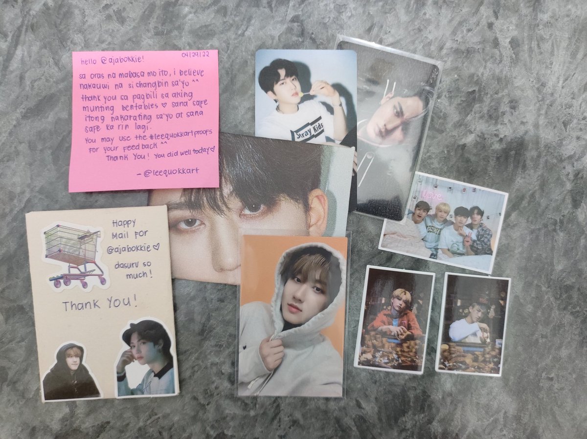 ajabokkie's tweet photo. mail! #ae_mails
changbin odbs came home safely huhu thank you so much po @leequokkart for letting me adopt him, and also for the freebies po >< sa uulitin po!
#leequokkartproofs https://t.co/bYWedUc9Jy