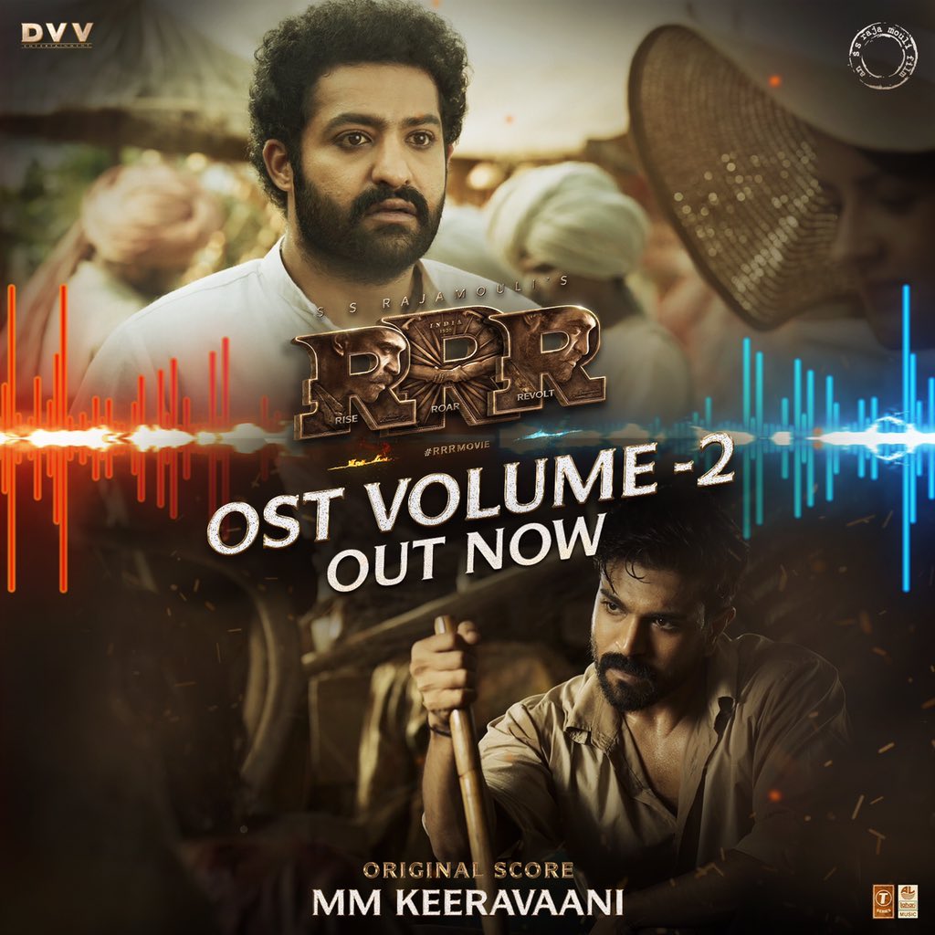 UrsVamsiShekar's tweet photo. The #SoundOfRRR volume-2 out now 🔥🌊

▶️https://t.co/fnyEuC6Mkg

An @mmkeeravaani musical 

Audio on @laharimusic @tseries 

#RRRMovie
@ssrajamouli @tarak9999 @AlwaysRamCharan @ajaydevgn @aliaa08 @OliviaMorris891 @DVVMovies @RRRMovie https://t.co/xlDgLj8XbT