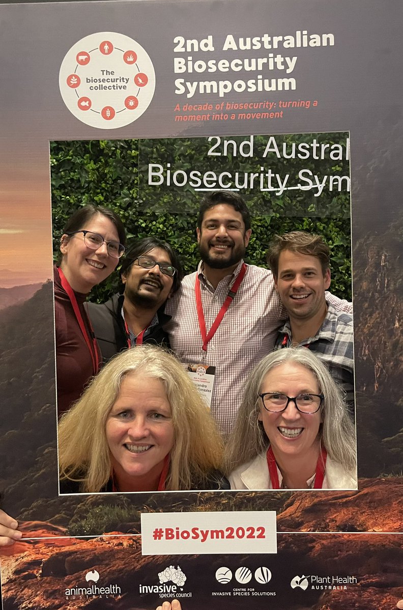 The <a href="/EcoDNA_UC/">EcoDNA_UC</a> team loving our #biosym2022 conference time