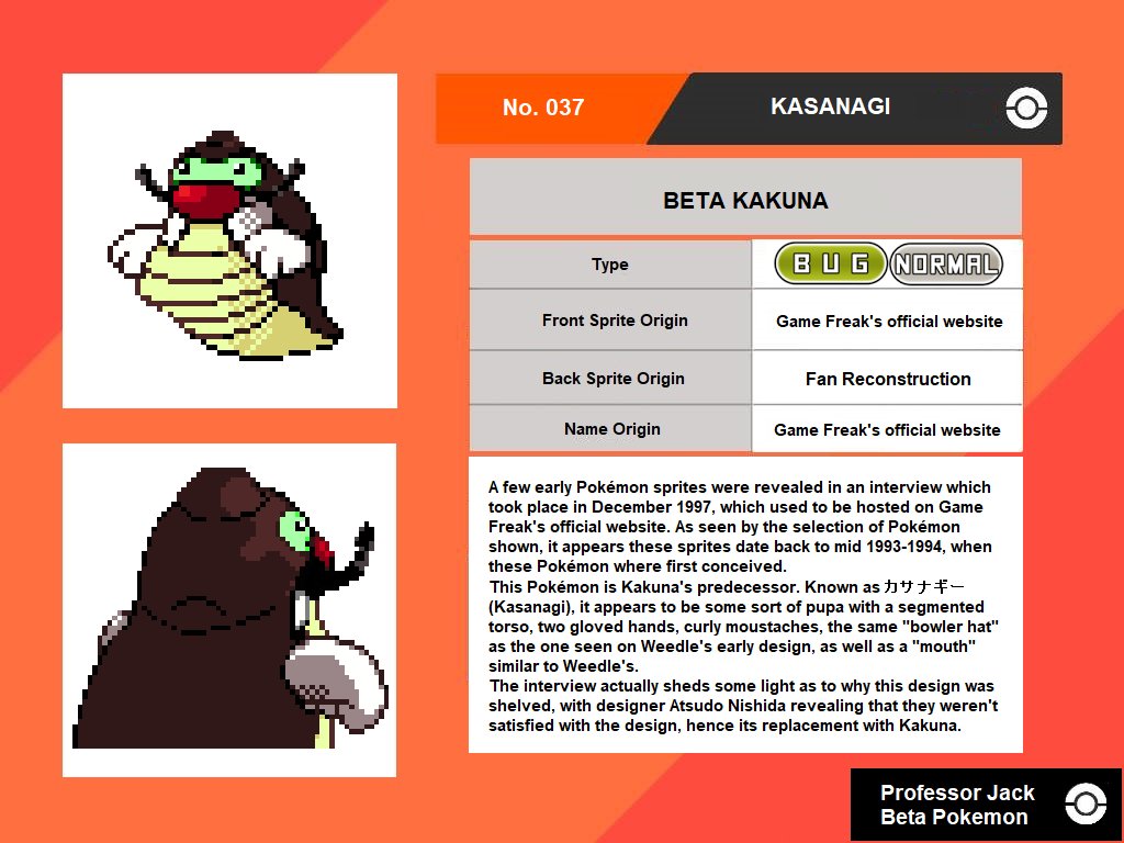 Professor_Jack_'s tweet photo. Kasanagi, beta Weedle
#gorochu #pokemon #pokémon #kasanagi #pokedex #capsulemonster #capsulemonsters #pokemonbeta #betapokemon #blastoise #pokemongoldbeta #helixchamber #pokemonleaks #spaceworld1997 #spaceworld97 #lostpokemon #scrappedpokemon #missingno https://t.co/z8Ki1xYnK4