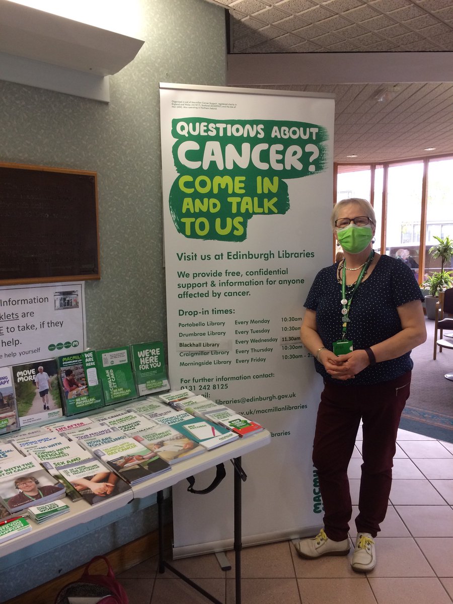 Our pop-up stall is available between 10 and 2.30 today at <a href="/WghLothian/">WGH Connect</a> Edinburgh Cancer Centre foyer. For information and support just drop in and see us ☺️