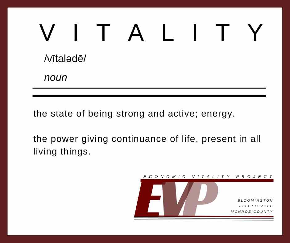BloomingtonEDC's tweet photo. We believe in #EconomicVitality. We're creating vitality for the #future of our community. Learn more! #EVP #EconomicVitalityProject #MonroeCounty #BloomingtonIN #Ellettsville #EconomicDevelopment
https://t.co/iCJTlEVcsK https://t.co/4krOOUVTSj