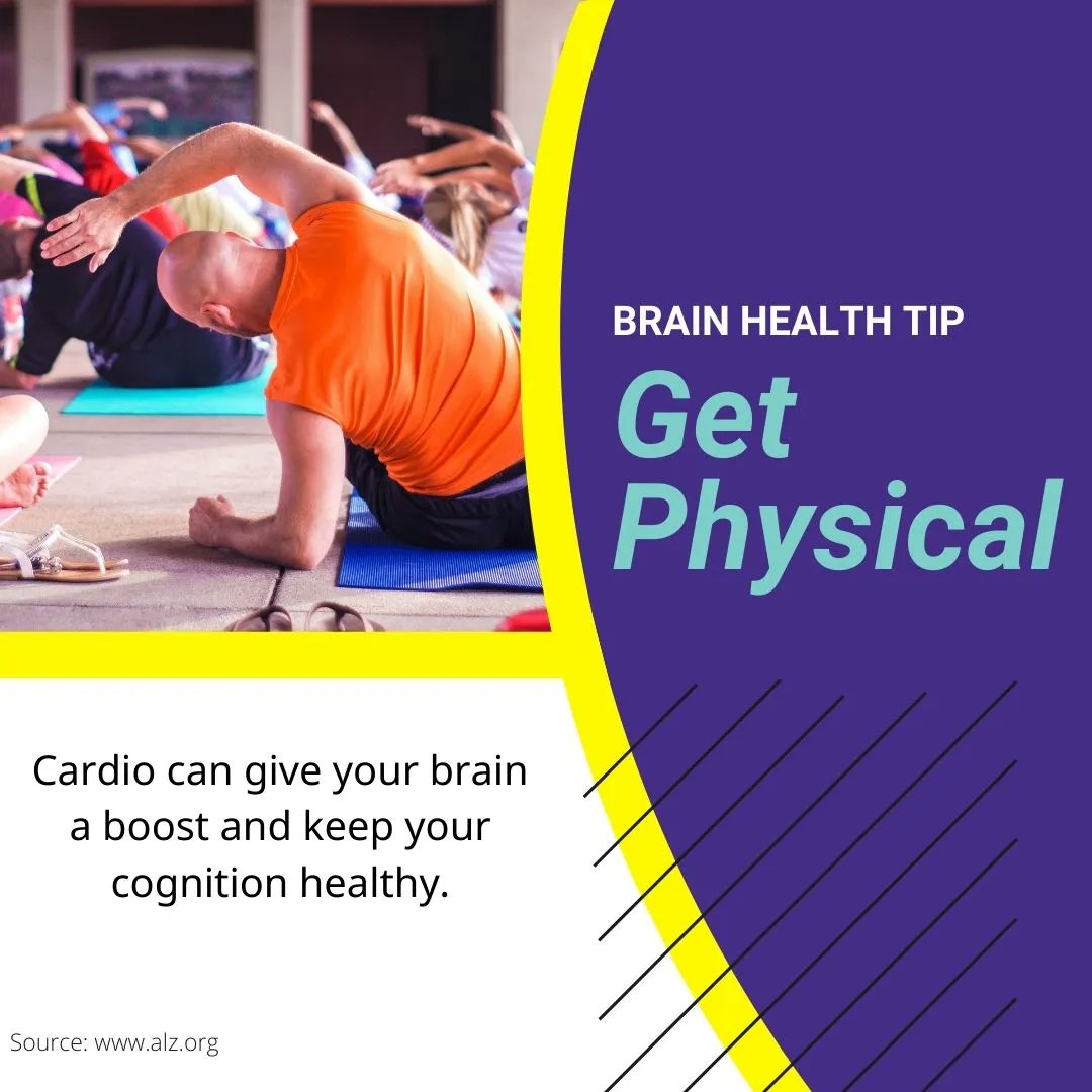JogYourMemory5K's tweet photo. Warm weather and beach days aren't the only reason to get fit. Studies show that cardiovascular exercise can give your brain a boost. So go ahead, flex that big brain of yours. https://t.co/btBBNeq67l