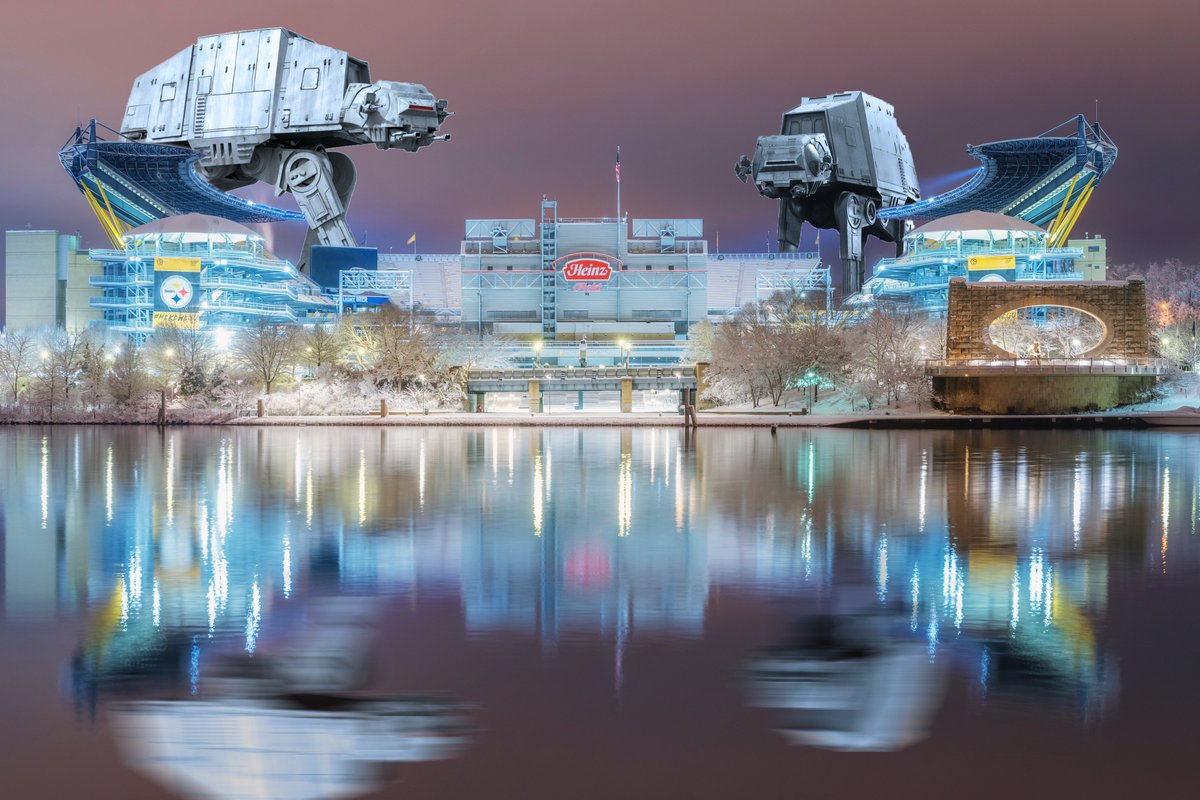 DaveDiCello's tweet photo. Today, May the 4th, is my absolutely favorite holiday: Star Wars Day. Just like last year, I have a collection of #Pittsburgh and Star Wars mashups to share. I spent SO much time on these, making them look as "real" as possible, and had an absolute blast. Hope yinz enjoy them too https://t.co/apHQLqPSqZ