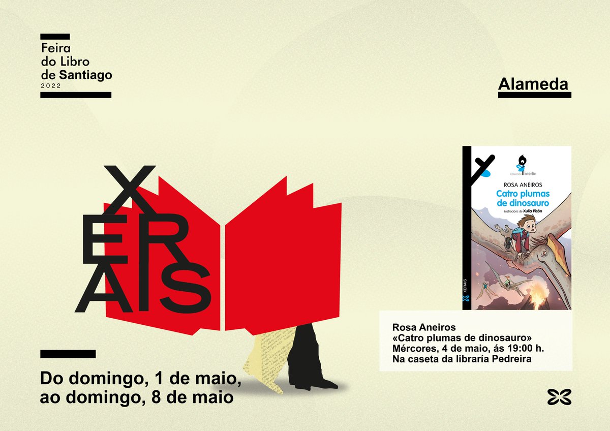 📚Continúan as sinaturas na #FeiradoLibrodeSantiago. ✍️Rosa Aneiros recibirá aos seus lectores e lectoras esta mesma tarde!