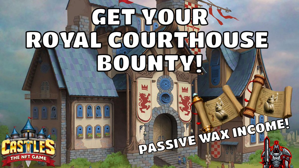 WarriorlionGame's tweet image. Looking for Passive @WAX_io Income?
Grab Your Royal Courthouse Bounty Before The Crafting Event End!
Here are the details
🔥 youtu.be/4c1oTEsV064 🔥

@MetasourceGames #metasource #PlayToEarn #nftgame #waxgame