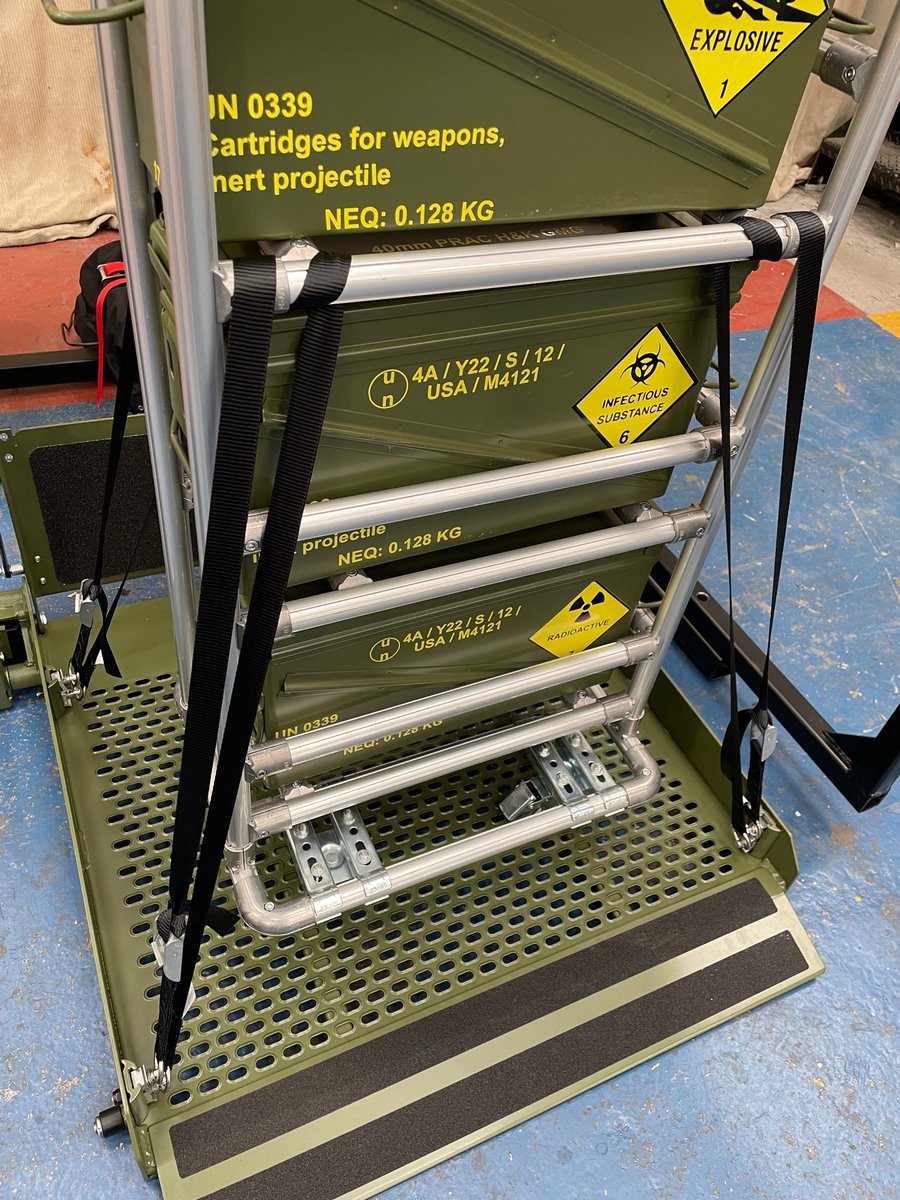 kollerdefence's tweet photo. Koller Defence is pleased to have provided @Passenger_Lifts with securement straps for the new Duty Lift which will be featured on stand 46 at the #DPRTE show this Thursday. 
#loadsecurement #vehiclelift #defence #ukmanufacturing #buybritish #defenceindustry https://t.co/Ex4oSHoujY