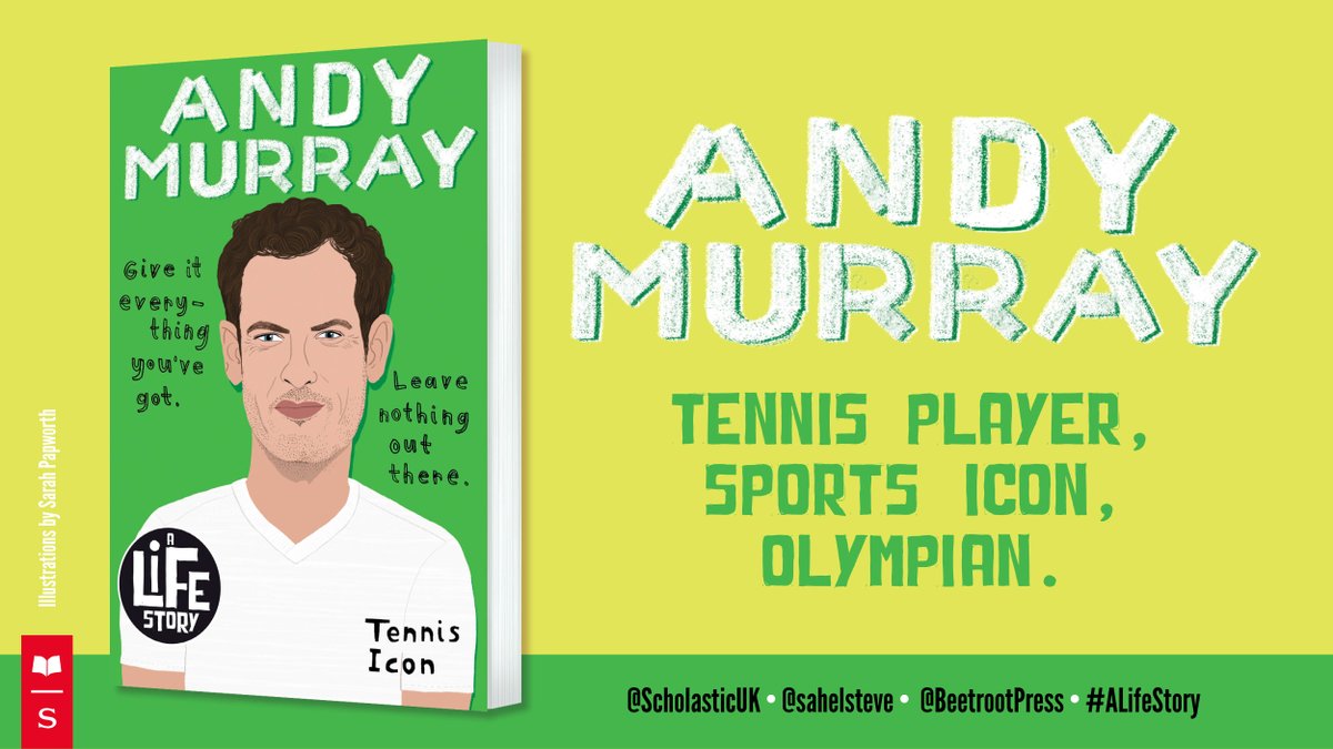 scholasticuk's tweet photo. Andy Murray: Tennis player, sports icon, Olympian. 

Discover fascinating facts and details about the life of one of the most renowned athletes of all time! 

A Life Story: Andy Murray @sahelsteve @BeetrootPress is out today! #ALifeStory https://t.co/NcMTBMoSak