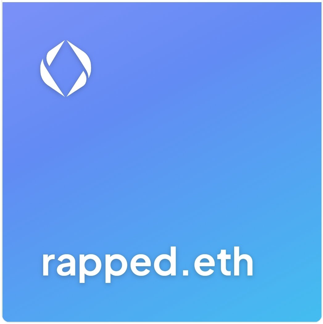 rapped.eth tweet media