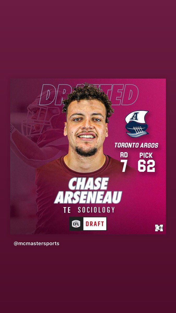 CoachSBrady's tweet photo. Congrats to our 3 Marauders who were selected in last nightβs @cfl draft!! All have worked extremely hard to get to this point and have made a lasting impact on @McMasterSports - we are so proud of you!! #MacGrit #MadeAtMac https://t.co/xJUNIBX8sW