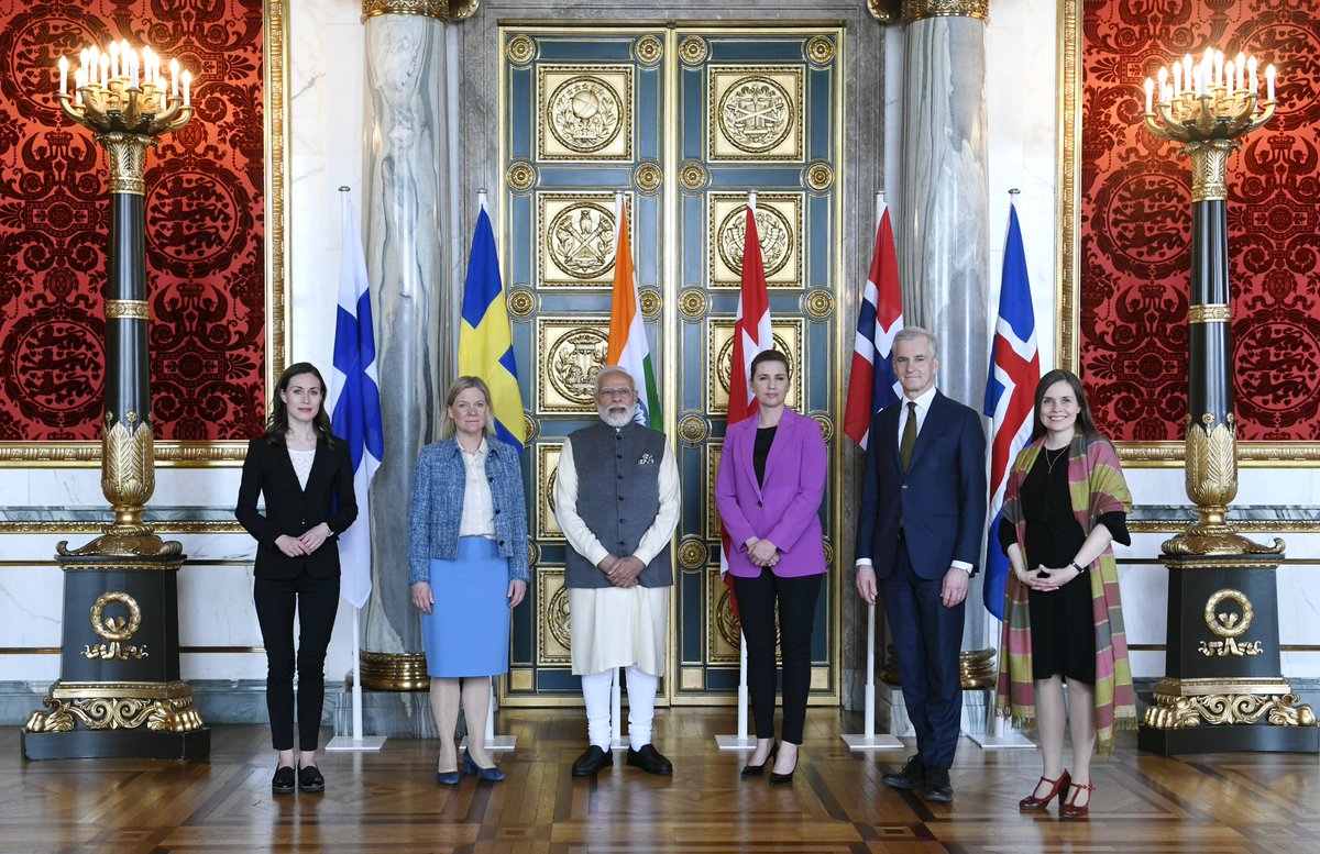 2nd India-Nordic Summit  @ Copenhagen.

#India #Nordic #ModiInEurope