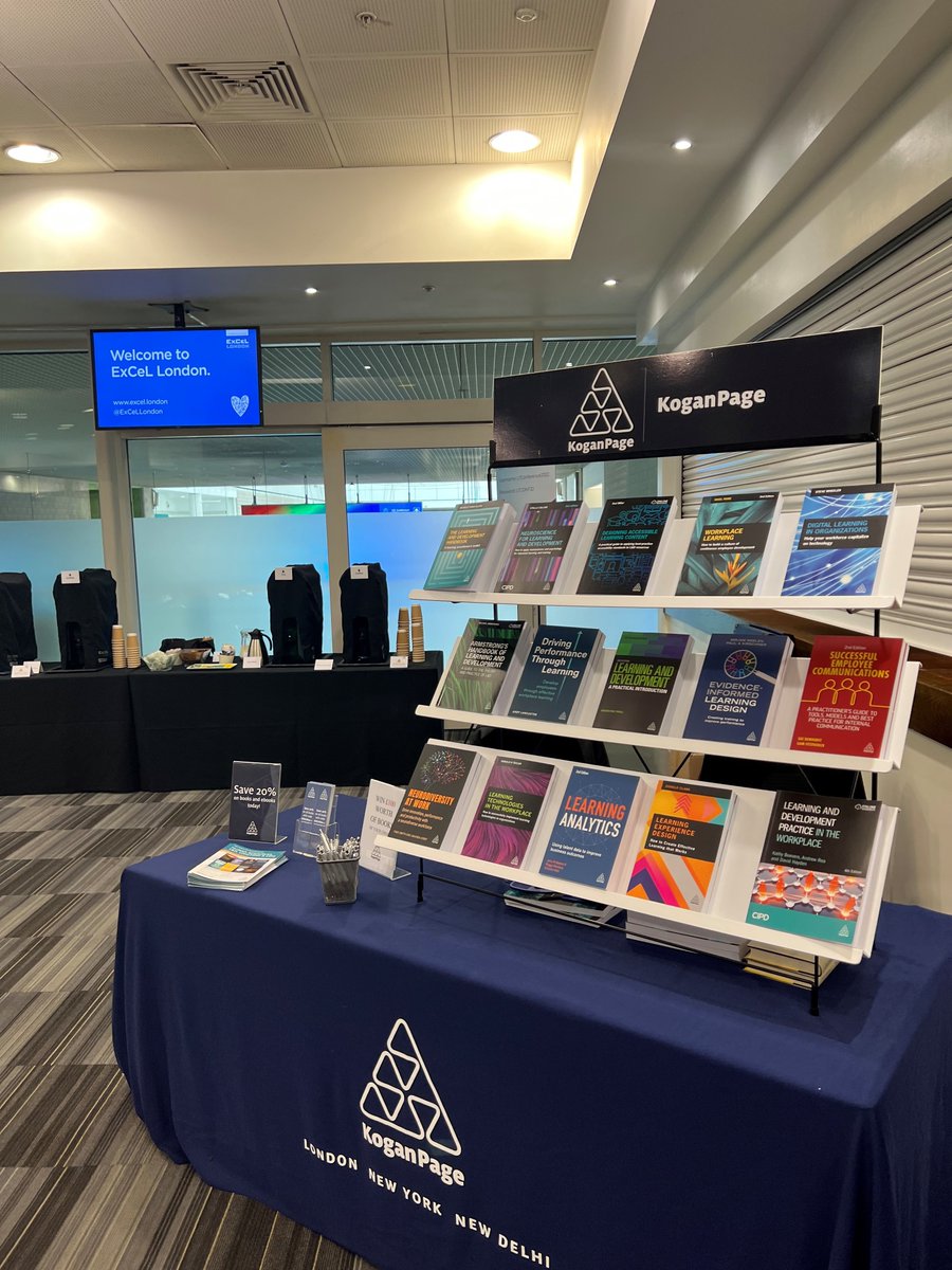 We are excited to be at @LearnTechUK today!

If you're here, check out @MiPS1608's talk about her book 'The Learning and Development Handbook' at 12.40pm or you can meet her at the @KoganPage stand at 1.30pm to get your copy signed. #LTUK22 📘