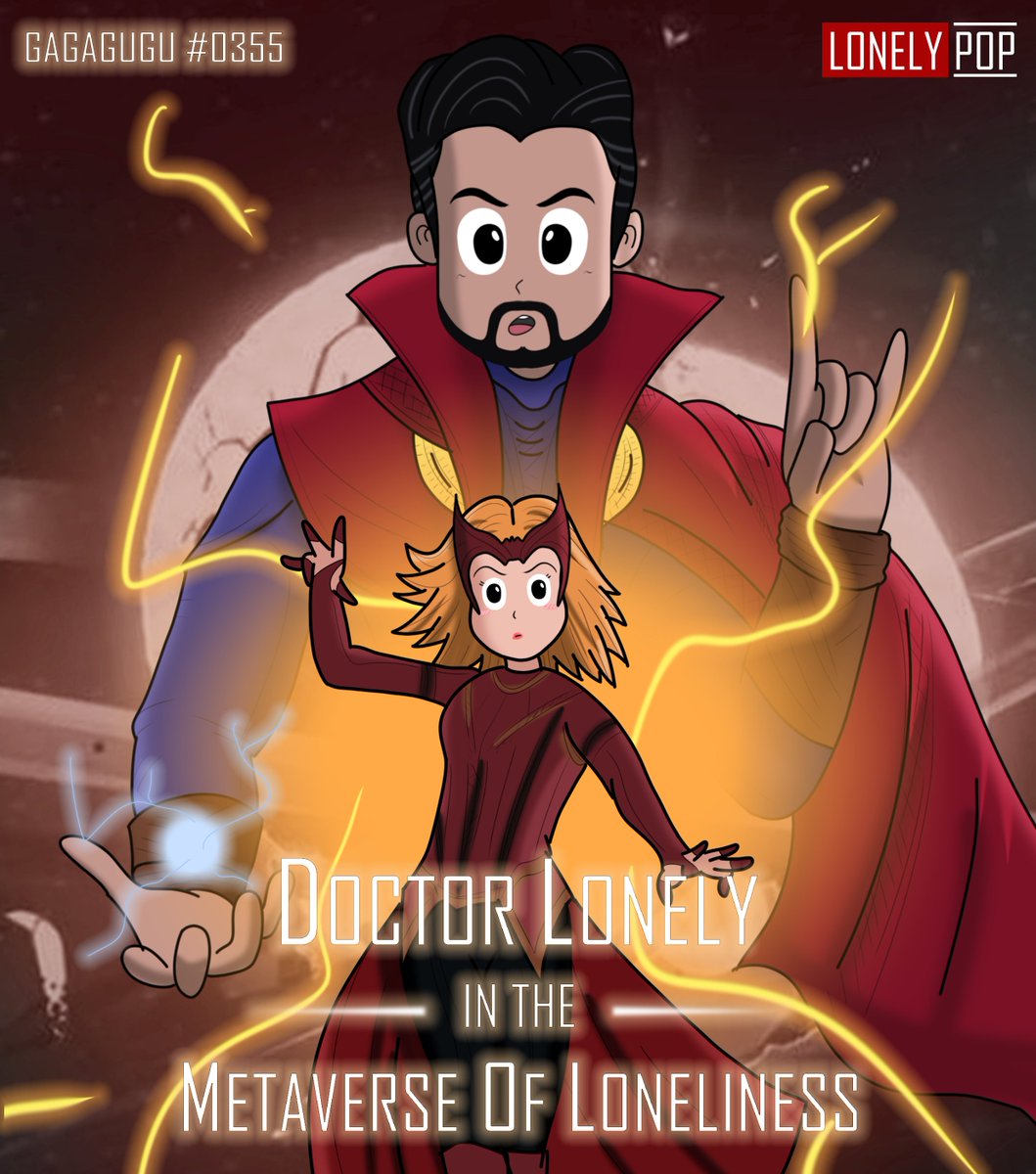 Can't wait to watch Dr. Strange, i present <a href="/LonelyPopNFT/">LonelyPop 🍭</a> with my fan-art: Dr. Lonely in the Metaverse of Loneliness! Hope you guys like it! #LonelyPopFanArt <a href="/0xstudio/">0xStudio</a> <a href="/0xsoupnft/">soup</a> <a href="/PancakeSyrupNFT/">Pancake 🥞</a>