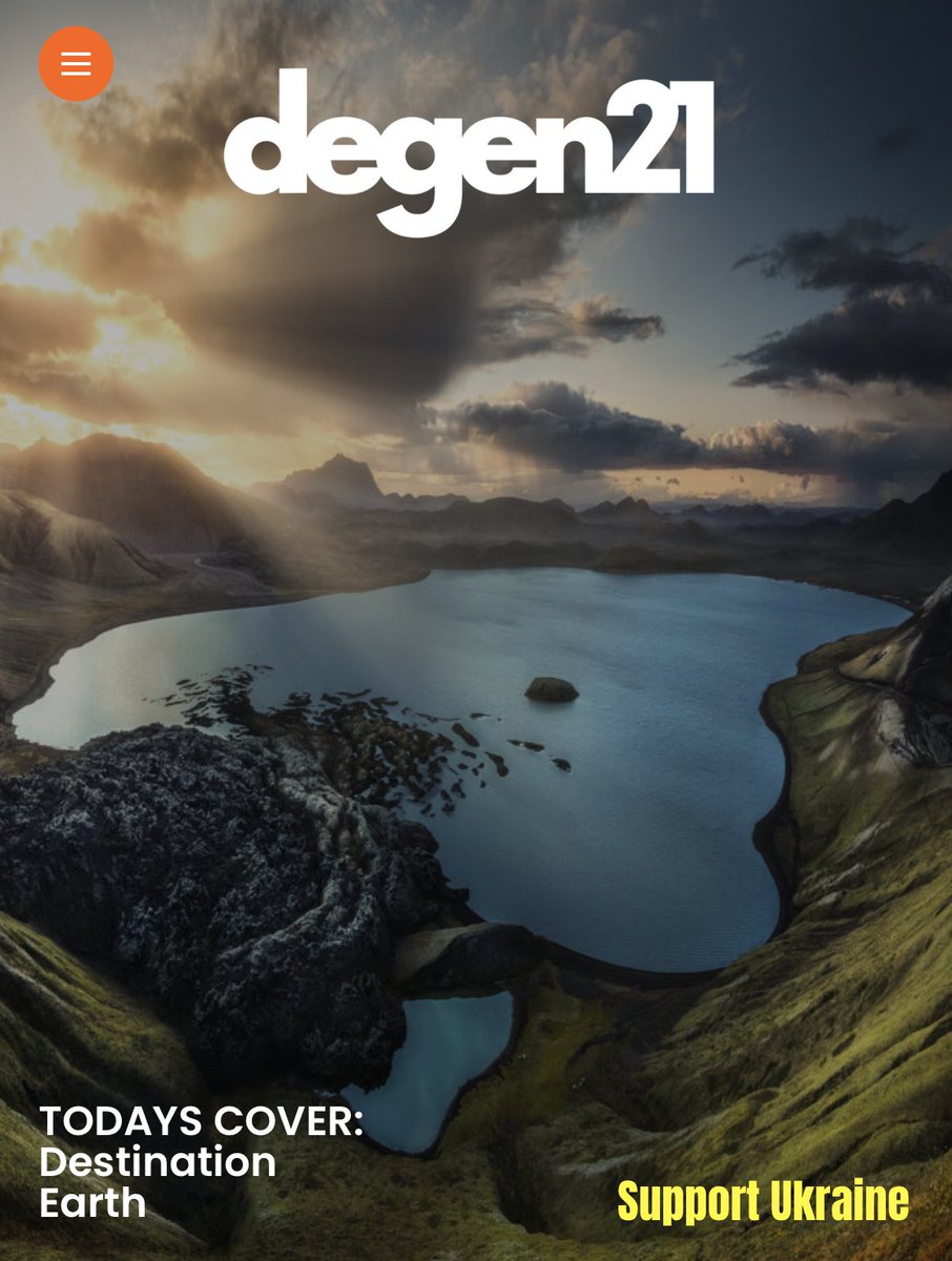 nfttoms's tweet photo. Todays degen21 cover is by the talented @benstraussphoto 

Take a look: https://t.co/vBoMiruF1V

#nftphotography #nftart https://t.co/rV0PS9NUxx
