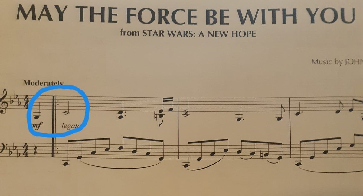 ClassicFM's tweet photo. John Williams’ ‘The Force Theme’ begins with a fourth. https://t.co/qKXY2ihgsc