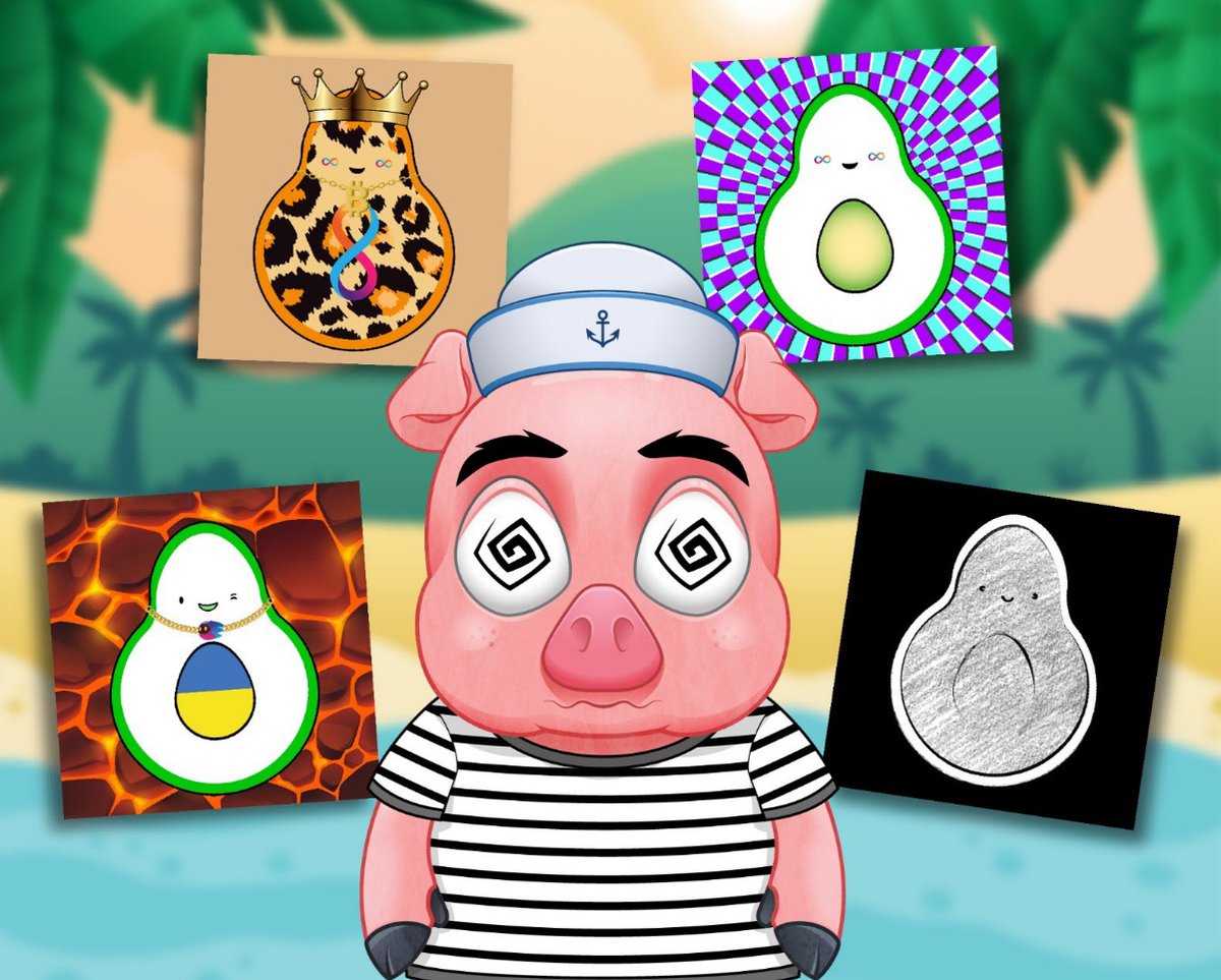 av8cado's tweet photo. 📢#NFTgiveaway

Our friends @dfinity_pigs are giving away 7 DfinityPigs NFT🐷 + 3 Avocado NFT🥑 + 40 WL to our followers! 

DfinityPigs are minting May 6th on Entrepot!

✅Like + Retweet
✅Follow @av8cado and @dfinity_pigs
✅Tag 3 friends

⏰50 winners in 48 hours! https://t.co/K4UdEhzeZn