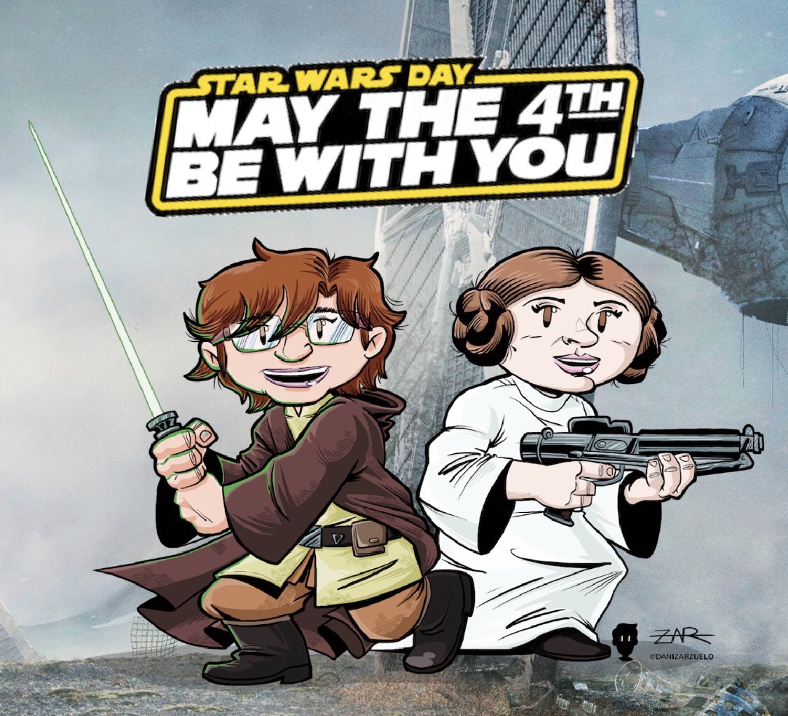 doloresvela's tweet photo. ¡¡Feliz Día de La guerra de las galaxias!! Happy #statwarsday #maythe4thbewithyou #maytheforcebewithyou
Littletoons by @danizarzuelo ✨ https://t.co/wbiwOo6RM0
