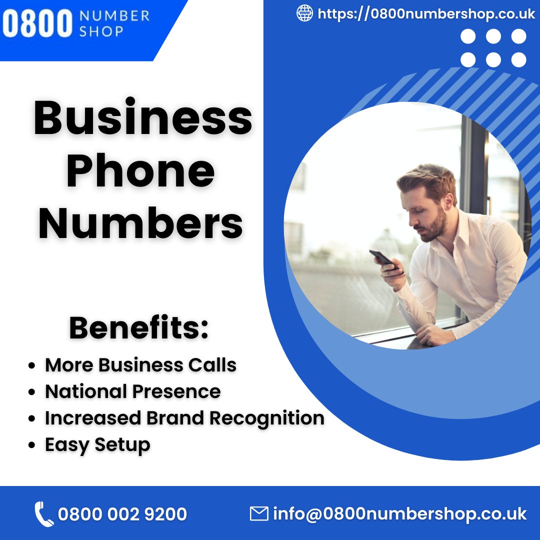 0800NumberShop's tweet photo. Did you know that having an 0800 number gives you stronger brand recognition and on average, increases the number of business calls you get?

#telecoms #telecommunications #business #telecom #buy #technology #telecommunication #voip #internet #tech #phone #communication #number https://t.co/wbDkd8bb09