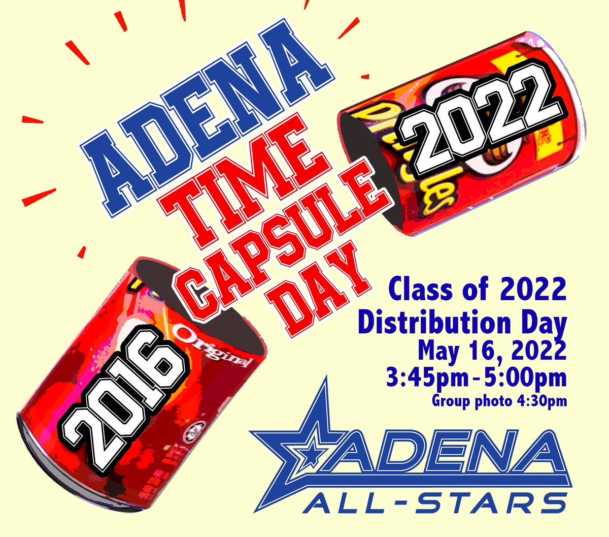 Take10withT's tweet photo. @AdenaElementary @FirebirdTweets Adena Time Capsule Day 5/16 3:45 - don’t miss it! https://t.co/JiGpHYjVdA