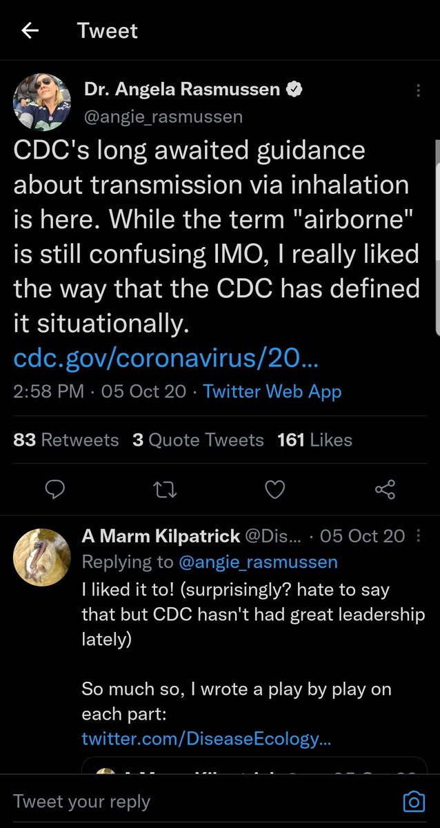 TaNaishaJ's tweet photo. @AldermanHopkins @RadCentrism @fitterhappierAJ @farid__jalali Everyone, not only has this person been a #COVID19 minimizer, using the term "confusing" to describe airborne transmission as @AldermanHopkins stated, she is an advocate of #breakthroughinfections as a "natural booster," to build fictional #superimmunity. This is unconscionable. https://t.co/9ZWPLEqLG4
