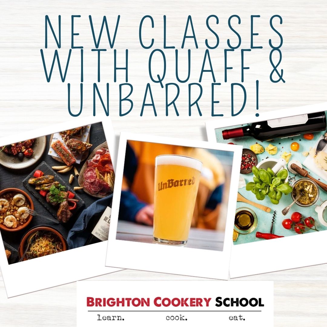 NEW CLASSES ANNOUNCEMENT!  We have teamed up with <a href="/quaffwine/">Quaff Wine Merchant</a> &amp; @unbarredbrewery to bring you 3x new exciting classes this summer.

For more information and to BOOK ONLINE head to our website.