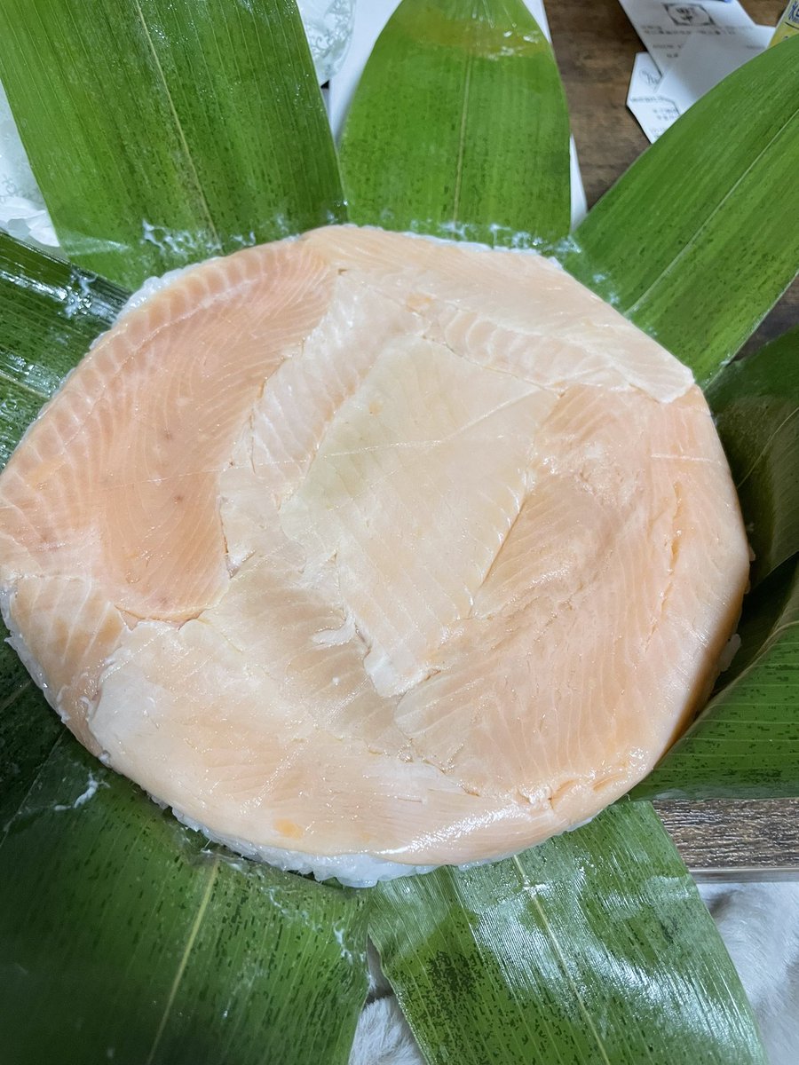 ますの寿司、頂いたから食そう😗