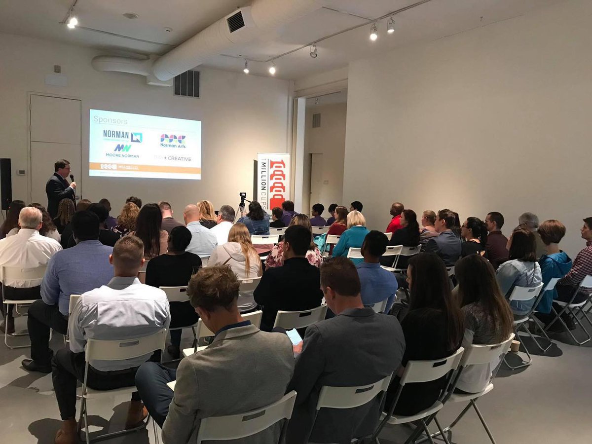See you at 9am for our 1 Million Cups Norman May event at the Norman Economic Development Coalition, 424 West Main Street
Norman, OK 73069.
