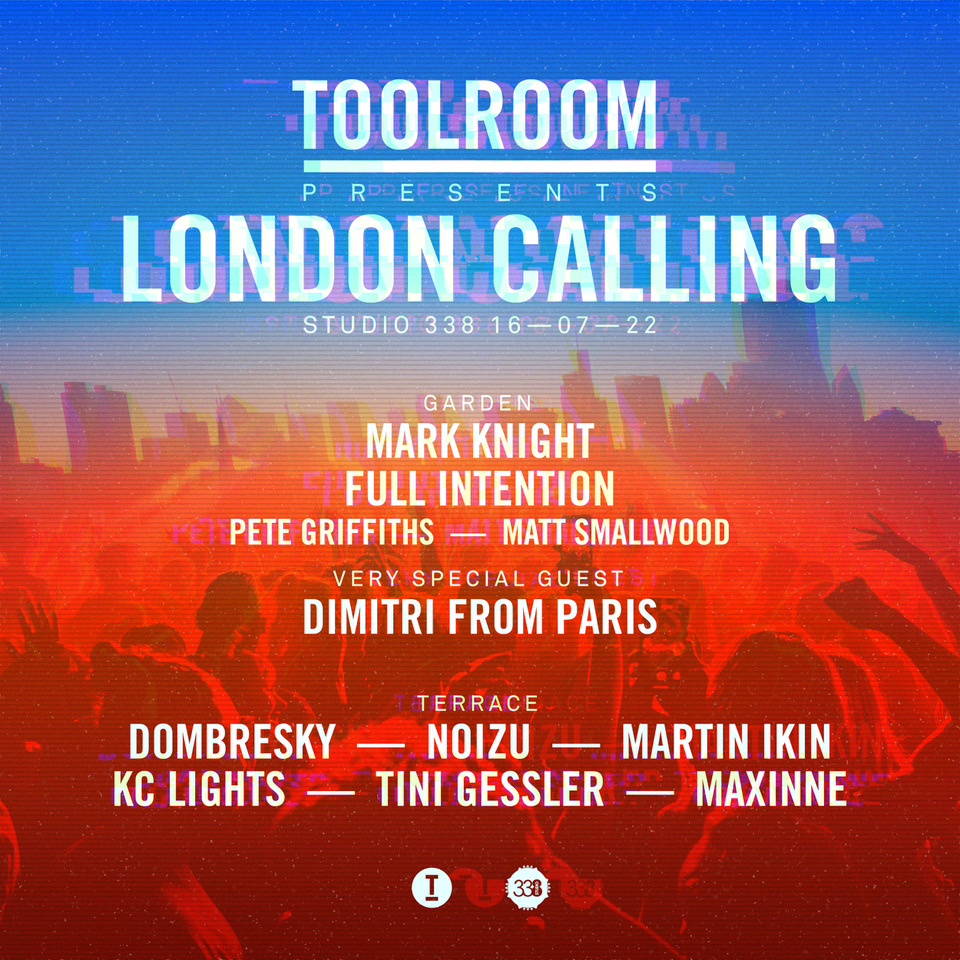 Toolroom Presents London Calling 🇬🇧 
Buzzing to join the Toolroom Records fam for this 1-day experience 🔥
<a href="/studio338/">studio338</a> - 16th July - Day to Night 🏖️🌑
Tickets are now live - so go and grab yours! 
Toolroom.lnk.to/LondonCallingAS