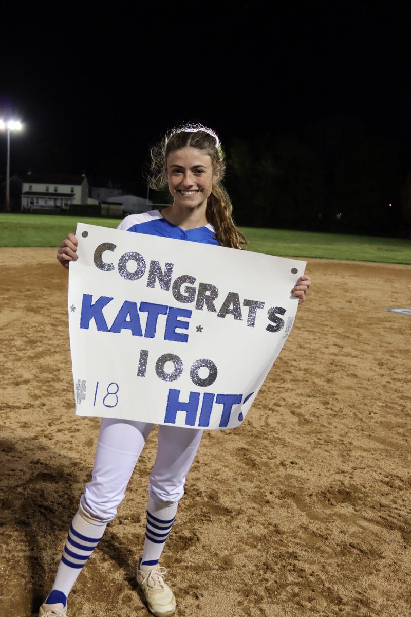 GoldGarvey's tweet photo. Congrats to Newtown Rock Gold-Garvey 2022 OF and @JMUSoftball commit  Katelyn Carrier on reaching the 100 hit milestone in high school action yesterday!!! #Rockstrong https://t.co/y7WASvYRuk