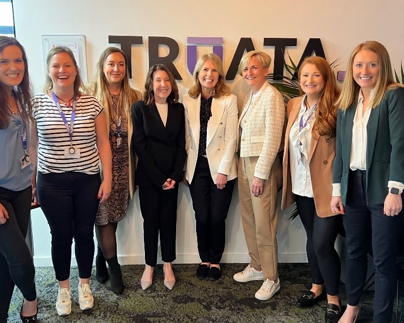 TruataPrivacy's tweet photo. 🙌Always an honor to have one of Silicon Valley’s ‘Women of Influence’ at our HQ in #Dublin! Thanks to Sheila FitzPatrick for coming in to host our #WomenInTech roundtable and driving such insightful discussion! https://t.co/fF2rmfhX0w