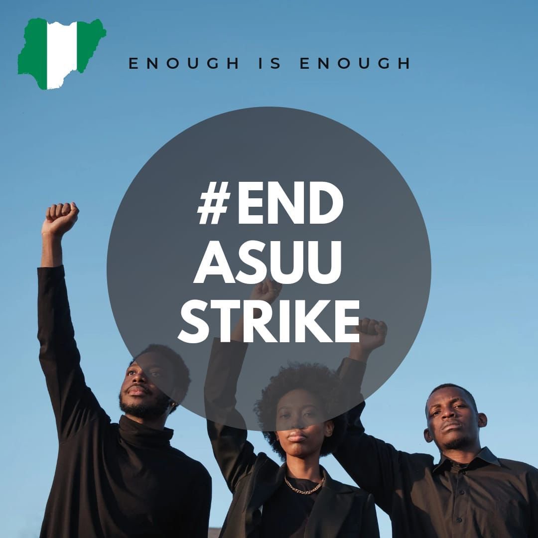 Great Nigerian student, it takes just one click o, rt for the world to see the greatest injustice done to our education and career.
Enough is enough, use your weapon, social media, expose them.
#EndASUUStrikeNow #EndASUUStrike