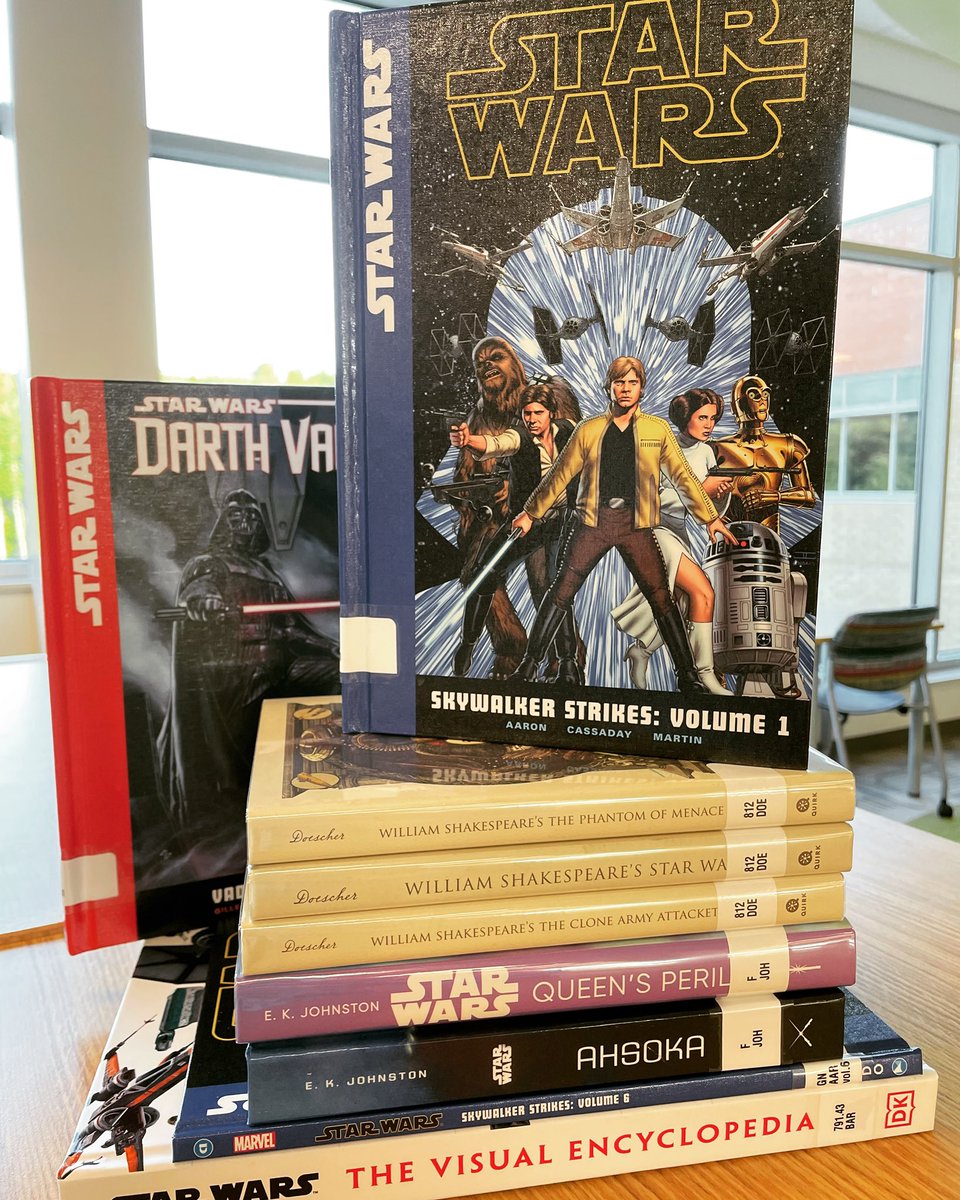 WillowSpringLMC's tweet photo. May the 4th be with you, @willowspringhs ! Need a Star Wars book? We’ve got the best selection this side of the galaxy! 🌠 #StarWarsDay #MayThe4thBeWithYou https://t.co/8UXF1s6ssM