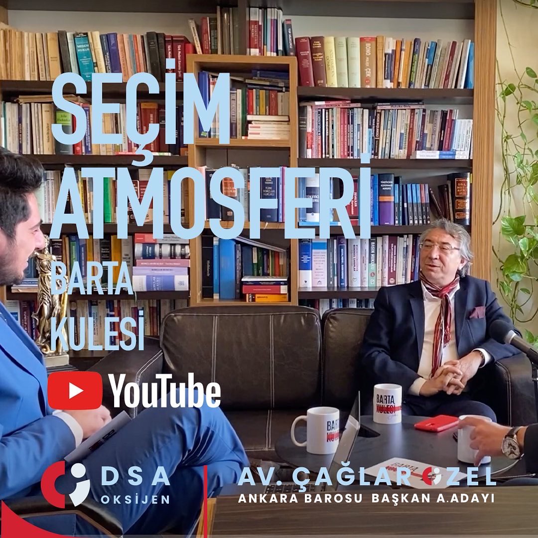 @bartakulesi2022 ile Seçim Atmosferi programına konuk olduk, genç meslektaşlara çıkmış oldukları bu yolda başarılar dileriz. Bu keyifli sohbet için teşekkür ederiz. Video için: youtube.com/watch?v=tpEFAp… adresini ziyaret edebilirsiniz. #ankarabarosu #ankaraadliyesi #savunmasakolmaz