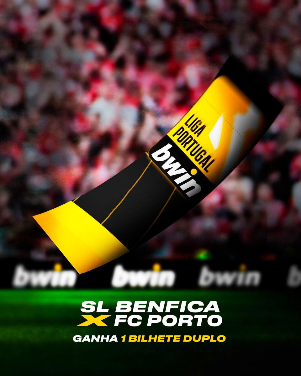 Temos um bilhete duplo para oferecer para o Clássico de sábado entre Benfica e Porto! Para te habilitares a ganhar:

– RT neste tweet
– Segue <a href="/B24PT/">B24</a> e <a href="/bwin_portugal/">bwin_pt</a>
– Identifica 1 amigo nos comentários