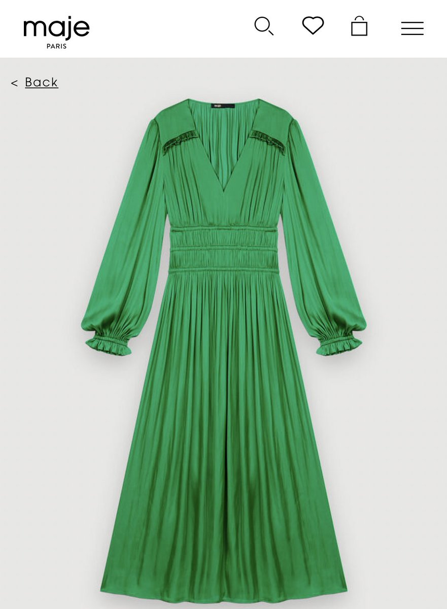 Some hard-hitting investigative journalism for you all I believe Jodie  Comer's green dress in Prima Facie at @HPinterTheatre is from Maje. I saw  the play last night and she is just unbelievably
