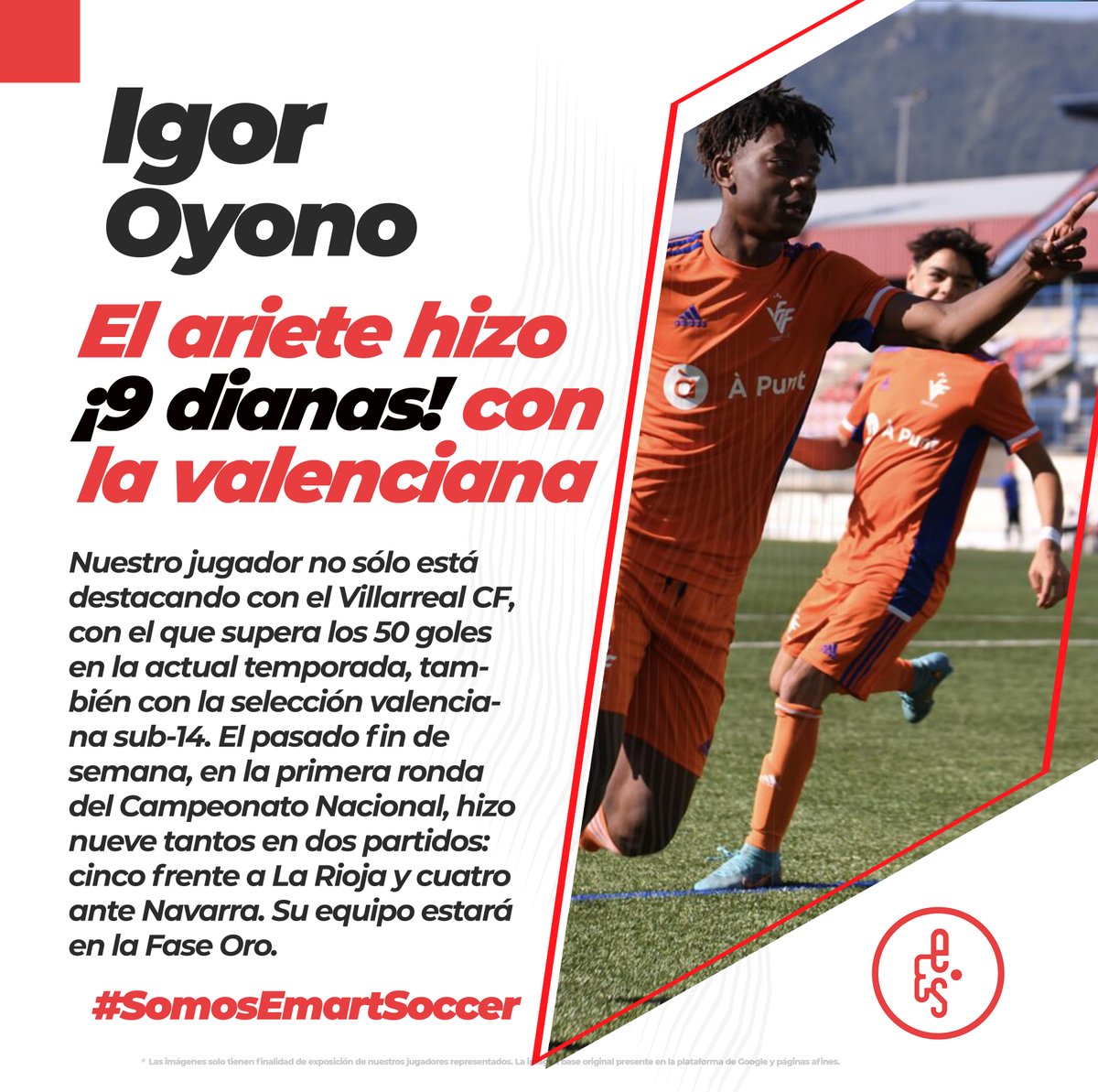🆕  𝐈𝐠𝐨𝐫 𝐎𝐲𝐨𝐧𝐨, el amigo del gol ⚽️ 🟠

#EmartSoccerBASE #FamiliaEmartSoccer #SomosEmartSoccer #Cantera