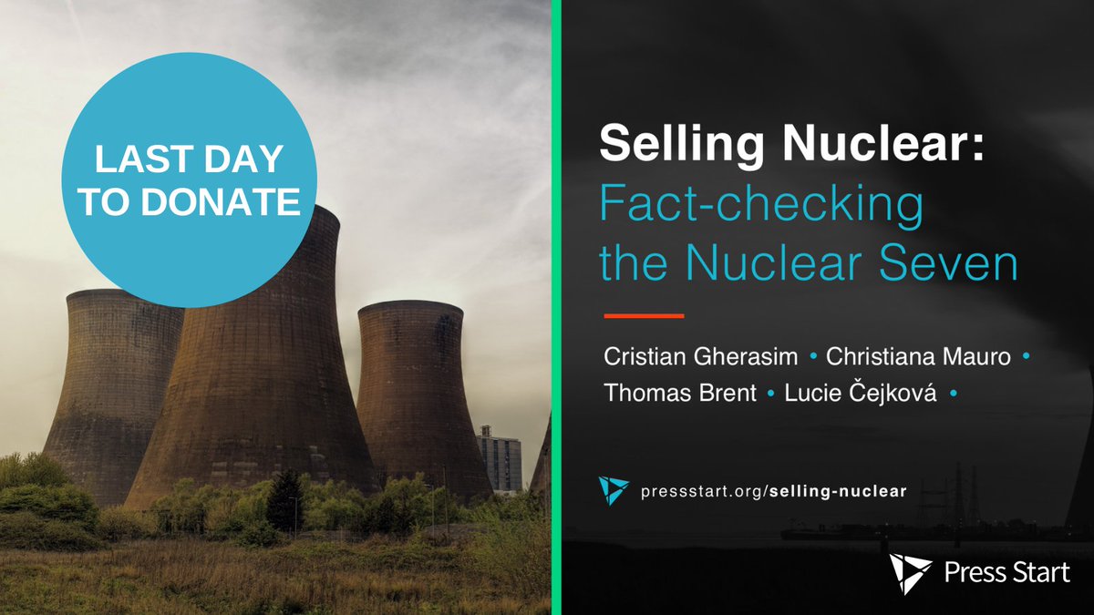 We are at a turning point that will potentially decide the future of nuclear power in Europe for generations. ☢️Read about our nuclear fact-checking project➡️
pressstart.org/selling-nuclear #NuclearEnergy #EU #EnergyCrisis