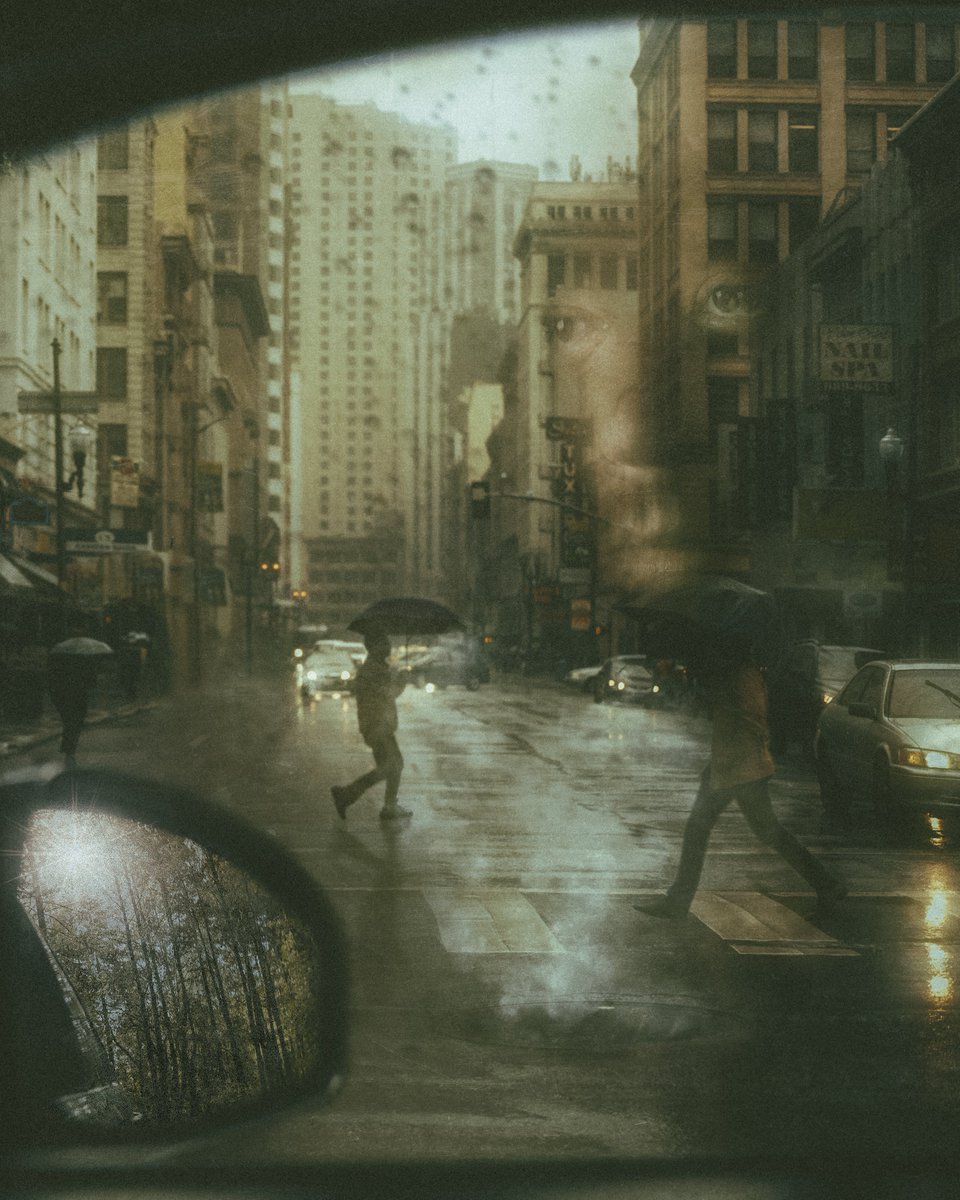 Memories in the mirror appear brighter than they are during passing storms.