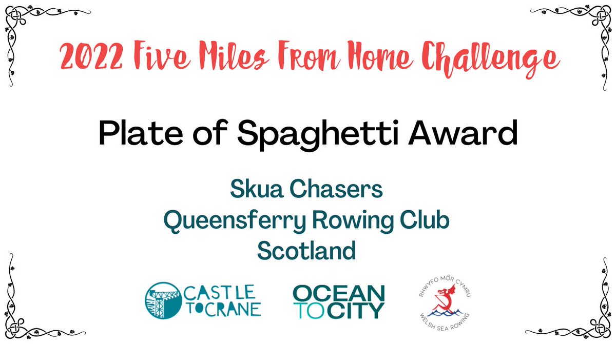 5MFHC's tweet image. The 'Plate of Spaghetti' Special Award is a new award made especially for our friends at @QueensferryRow! Congratulations to the Skua Chasers, what a masterpiece! The team  had to juggle 30mph winds but made it work, what an outcome! Well done to all involved, #5milesfromhome🍝