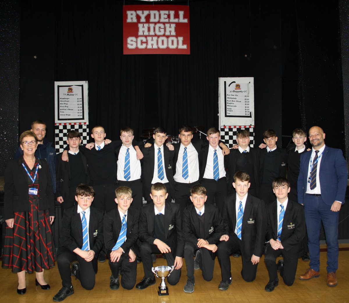 "The force is strong with this one"
Mrs Merritt and Mr Gilmore met with our victorious Year 9 boys football team to congratulate them on their success winning the Wakefield Cup Final 3 - 0 🏆🏆🏆