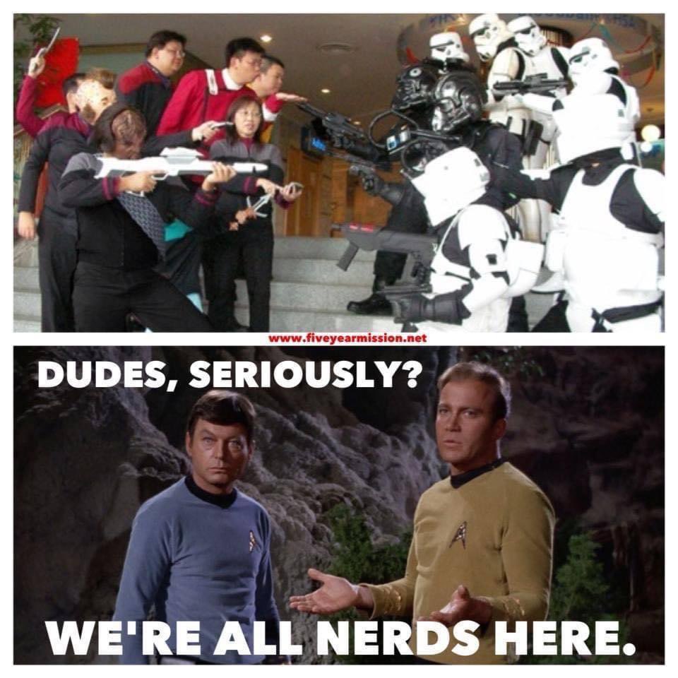 Yeah, yeah, yeah. Today’s all about <a href="/starwars/">Star Wars</a> but WE win the week with the season finale of #StarTrekPicard and the premiere of #StarTrekStrangeNewWorlds TOMORROW! So enjoy your day, nerds. <a href="/StarTrek/">Star Trek</a> <a href="/StarTrekOnPPlus/">Star Trek on Paramount+</a> #StarTrek #StarWarsDay
